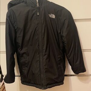 The North Face reversible youth 10/12 coat with hood